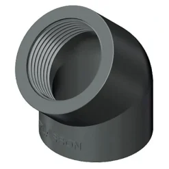 PVC vinkel 45 grader 4 tomme (gevind) 110 mm.