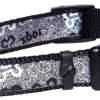 Rogz Halsbånd 16 mm 28-46 cm Sort hundeben - justerbart hundehalsbånd