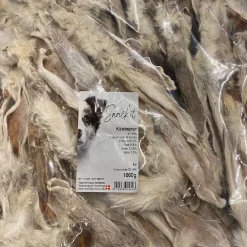Snackit Kvalitetssnacks til hunde Snackit Kaninører med pels 1 kg - Naturlige hundesnacks i stor pakke
