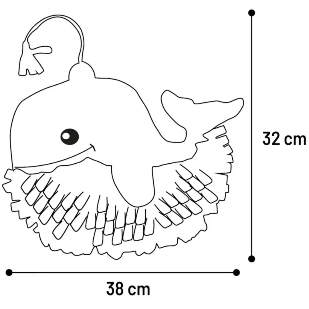 Flamingo Snusemåtte Hvalp Morgano 38 cm - sjov aktivering og langsom spisning til hvalpe