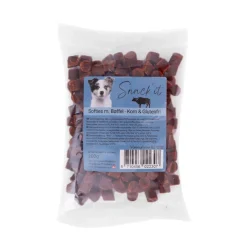 Snackit Kvalitetssnacks til hunde Softies med bøffel hundesnacks 200 g - Kraftfuld smag til aktiv belønning
