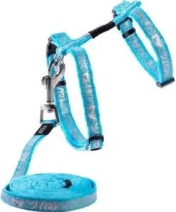 Rogz Sparkle Sele og Linesæt 1,8 m 24-40 cm Turkis