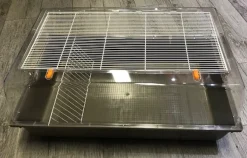 FOP Pet Products Tamburino Hamsterbur grå/brun bund