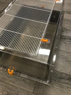 FOP Pet Products Tamburino Hamsterbur grå/brun bund