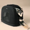 Tavo Pets Tavo Crispin Medium Onyx Sort - Crash-testet transportbur til kæledyr