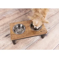 Flamingo Tommy Twin Feeder Set med stand 800 ml