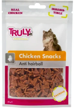 Truly Katte og Hundesnack Truly Chicken Snacks Anti Hairball 50 gram