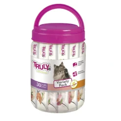 Truly Katte og Hundesnack Truly Kat Cremet Slikbar Forskellige smag 420 Gram