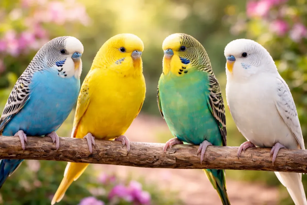 Fugle fra hele Verden Undulat unge (Melopsittacus Undulatus)