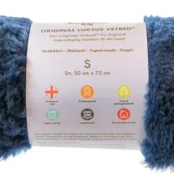 B&B Økologisk Hundeshampoo Vetbed Original Royal Navy Blue small 50x75 cm til hund - blød komfort i hverdagen