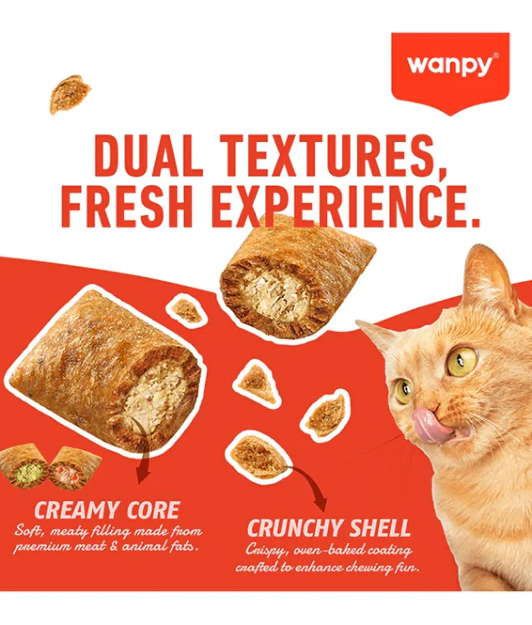 Wanpy Crunchy Pockets Salmon 60g