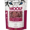 Woolf HundeSnacks og Kattesnack Woolf Hundesnack Bløde Strimler med And