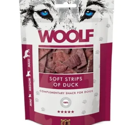 Woolf HundeSnacks og Kattesnack Woolf Hundesnack Bløde Strimler med And
