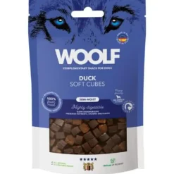 Woolf HundeSnacks og Kattesnack Woolf Hundesnack Bløde Terninger med And - monoprotein 100 g