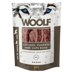 Woolf HundeSnacks og Kattesnack Woolf Hundesnack Kylling, Græskar og Havre Ben