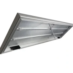 MiniZoo 100x50 cm 250 L Sølv Alu lampe med 2 række LED