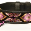 Zinj Hundehalsbånd Zinj Ombima halsbånd X-Large Pink - håndlavet hundehalsbånd